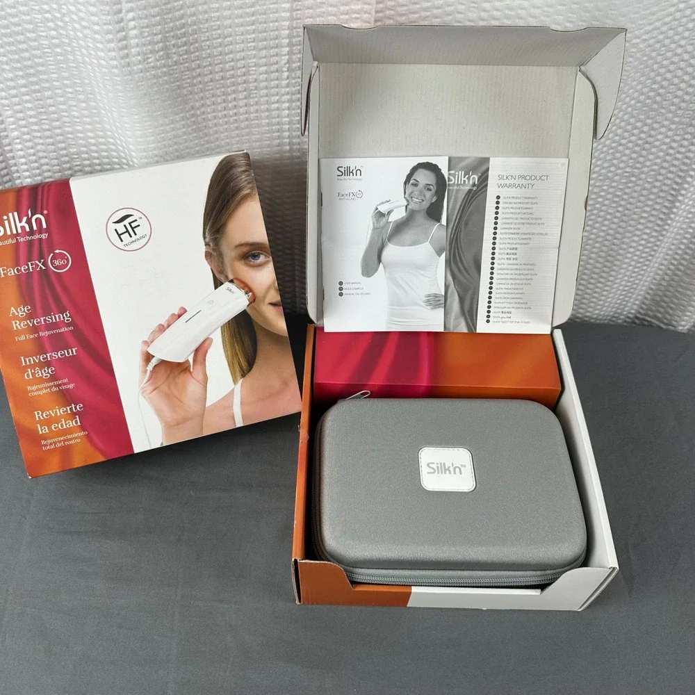 Silk'n FaceFX 360 Anti-Aging Skin Tightening Rejuvenation Device Complete w/ Box